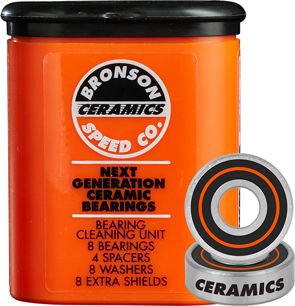 Bronson Speed Co 8mm Ceramic Skateboard Bearings