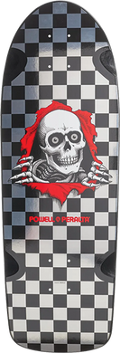 Powell Peralta OG Ripper Checker 17 Silver Foil Old School Skateboard Deck - 10