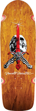 Powell Peralta OG Skull & Sword Brown Stain Deck 10x30