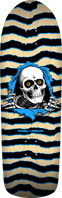 Powell Peralta Old School Ripper Skateboard Deck Nat Blue 10x31.75