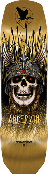 Powell Peralta Andy Anderson Heron 3 Gold Foil Skateboard Deck - 9.13