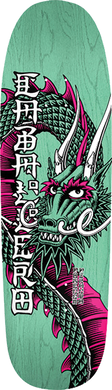 Powell Peralta Caballero Cab Ban This Dragon Deck-9.26x32 Teal Stain Skateboard Deck