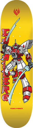 Powell Peralta Caballero Gundam 8.25 Yellow Flight 243 Shape Skateboard Deck