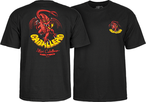 Powell Peralta Steve Caballero Dragon II Black Men's Short Sleeve T-Shirt