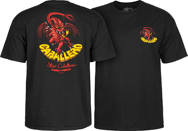 Powell Peralta Steve Caballero Dragon II Black Men's Short Sleeve T-Shirt