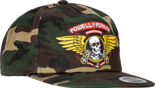 Powell Peralta Winged Ripper Patch Camo Hat - Adjustable
