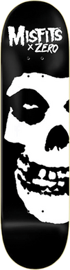 Zero Skateboards Misfits Fiend Skull Black / White Skateboard Deck