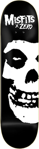 Zero Skateboards Misfits Fiend Skull Black / White Skateboard Deck